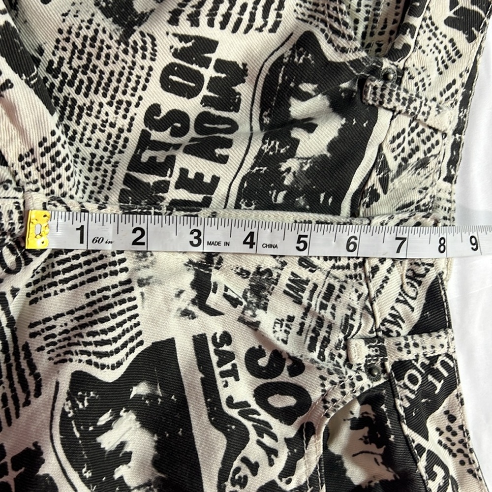 Garage denim low rise newspaper flares size 00 - Picture 7 of 10